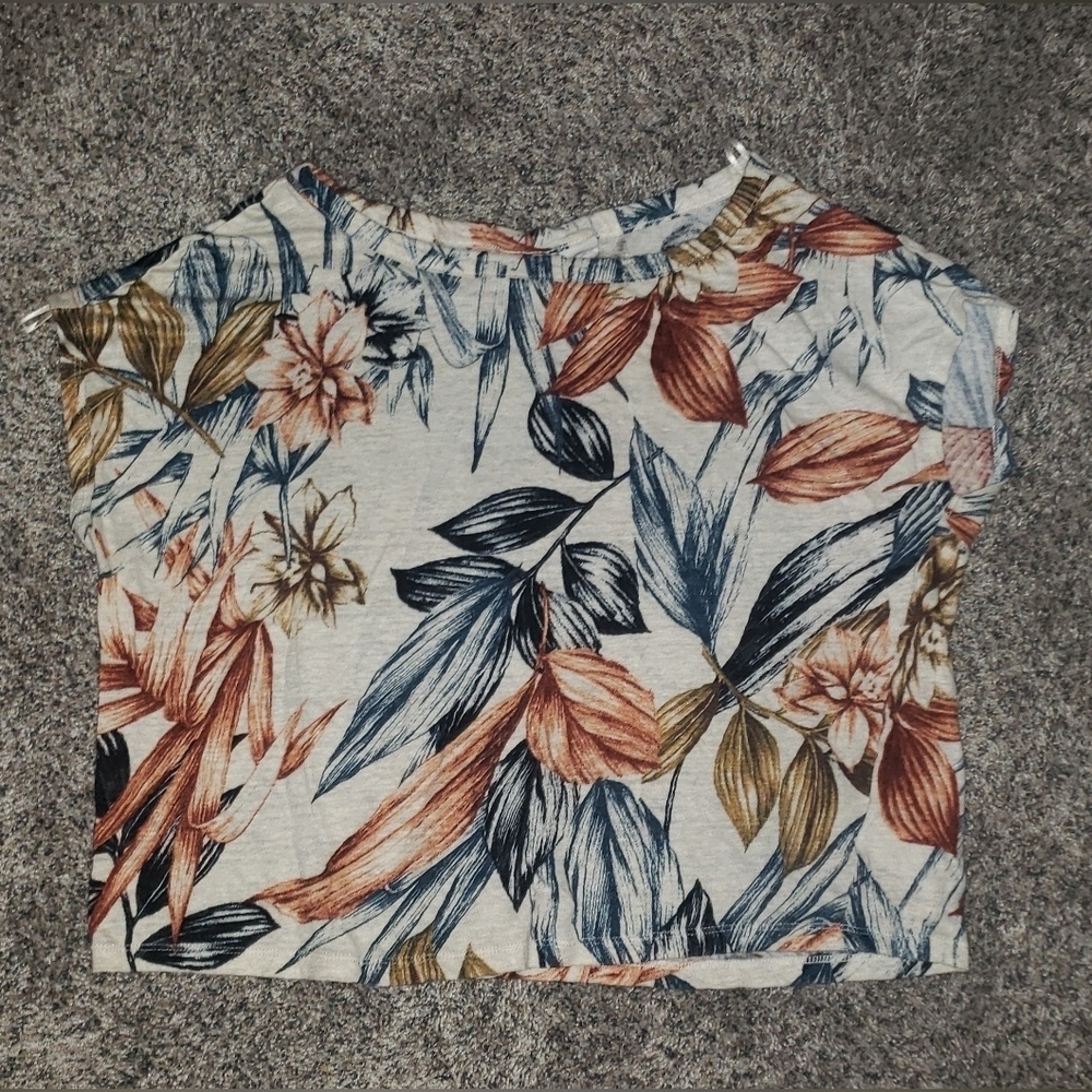 Anthropologie| C&C California| 100% Linen Floral Bohemian Top